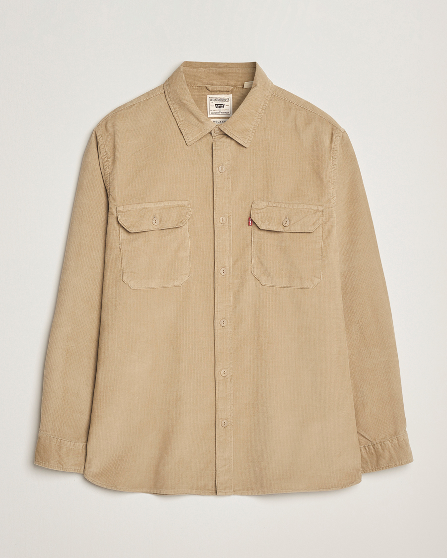 Heren | Overhemden | Levi's | Jackson Corduroy Worker Shirt Beige