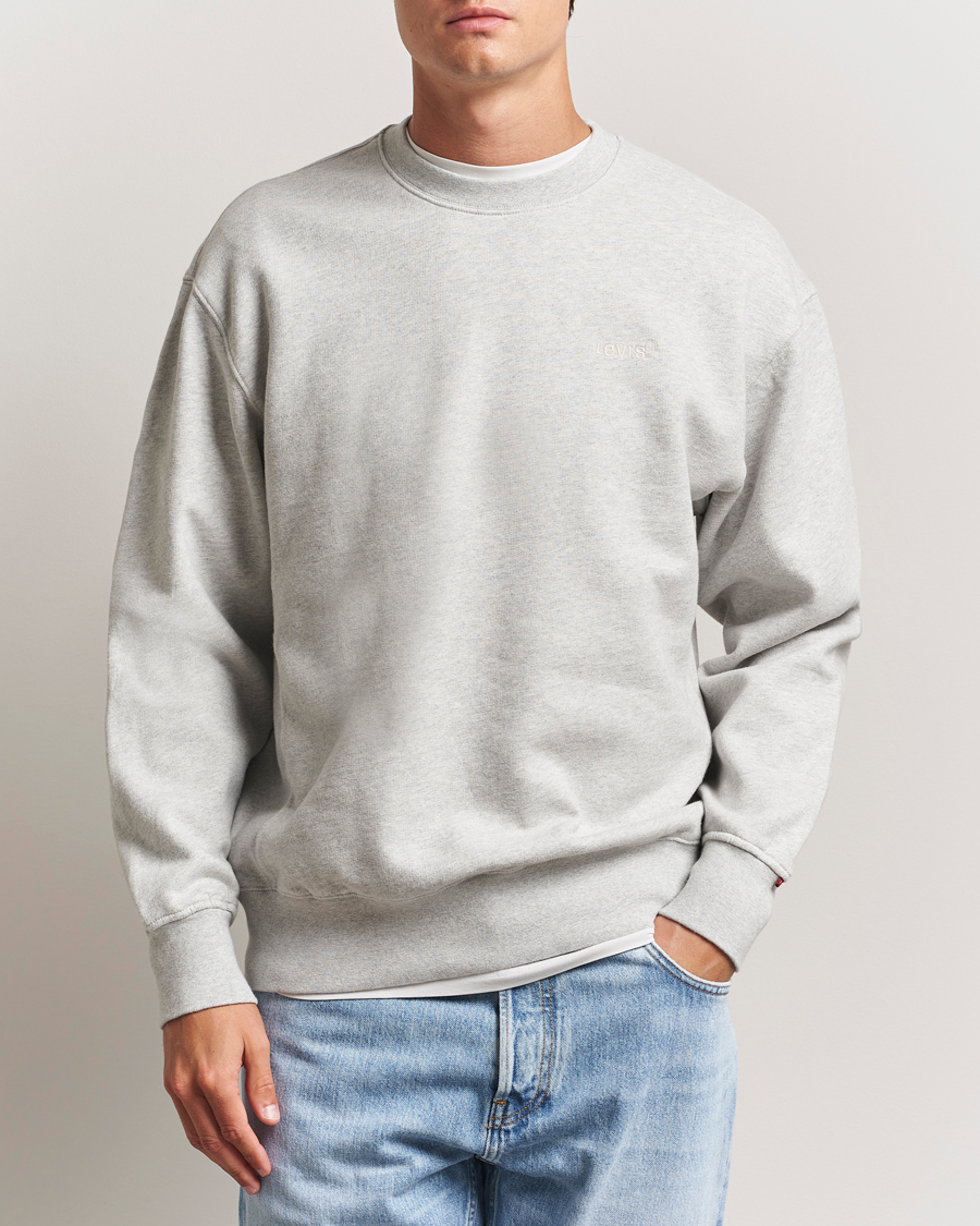 Homme | Pulls Et Tricots | Levi's | Authentic Crew Neck Sweatshirt Light Grey Heather