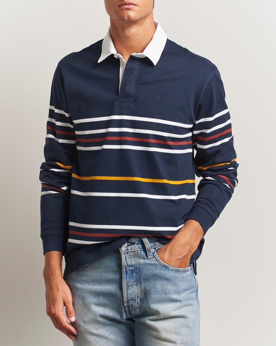 Homme | Pulls Et Tricots | Levi's | Union Striped Rugby Sweater Navy Blazer