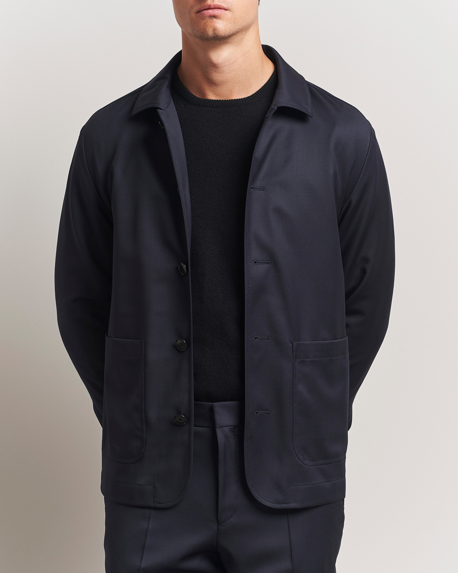 Homme | Manteaux Et Vestes | BOSS BLACK | Carper Overshirt Dark Blue