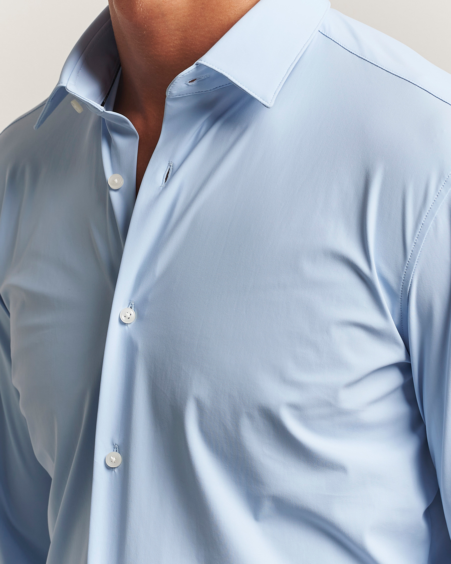 Heren | Overhemden | BOSS BLACK | Hank 4-Way Stretch Shirt Light Blue