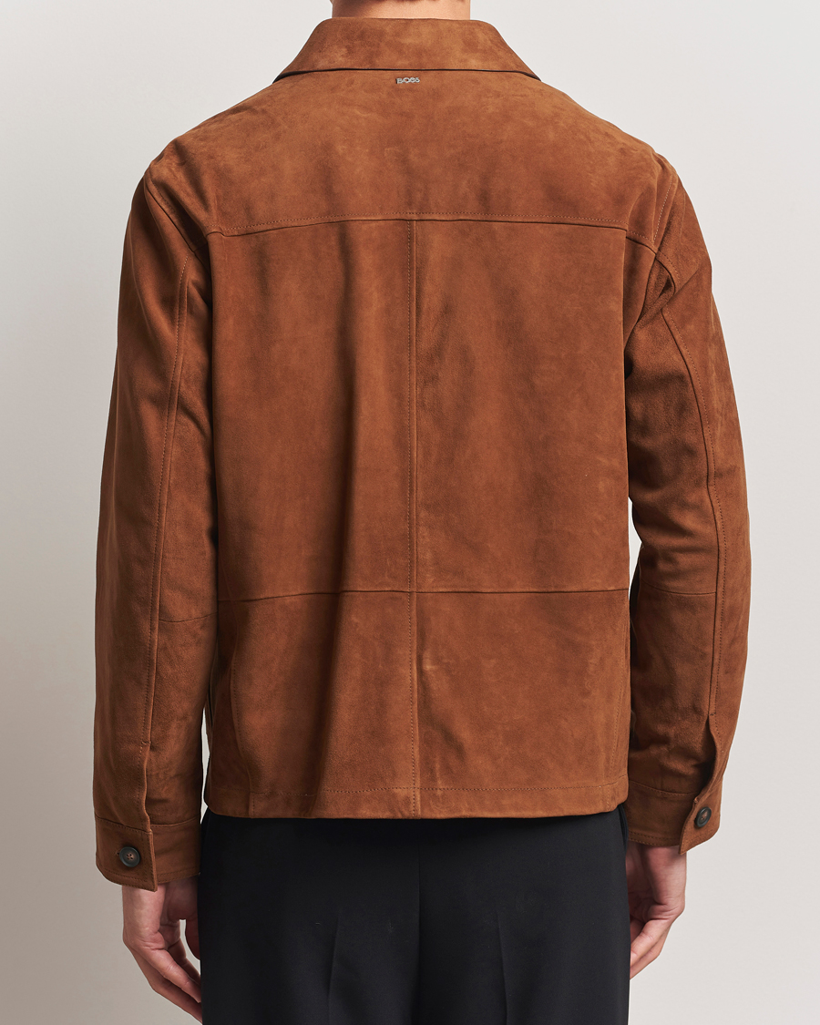 Heren | Jassen | BOSS BLACK | Markuedo Suede Jacket Medium Brown