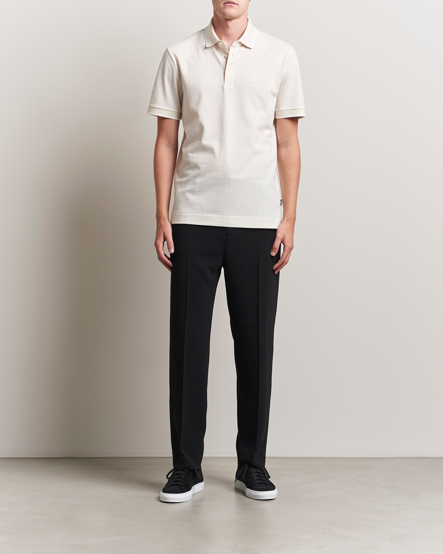 Heren | Polo's | BOSS BLACK | Prout Polo Open White