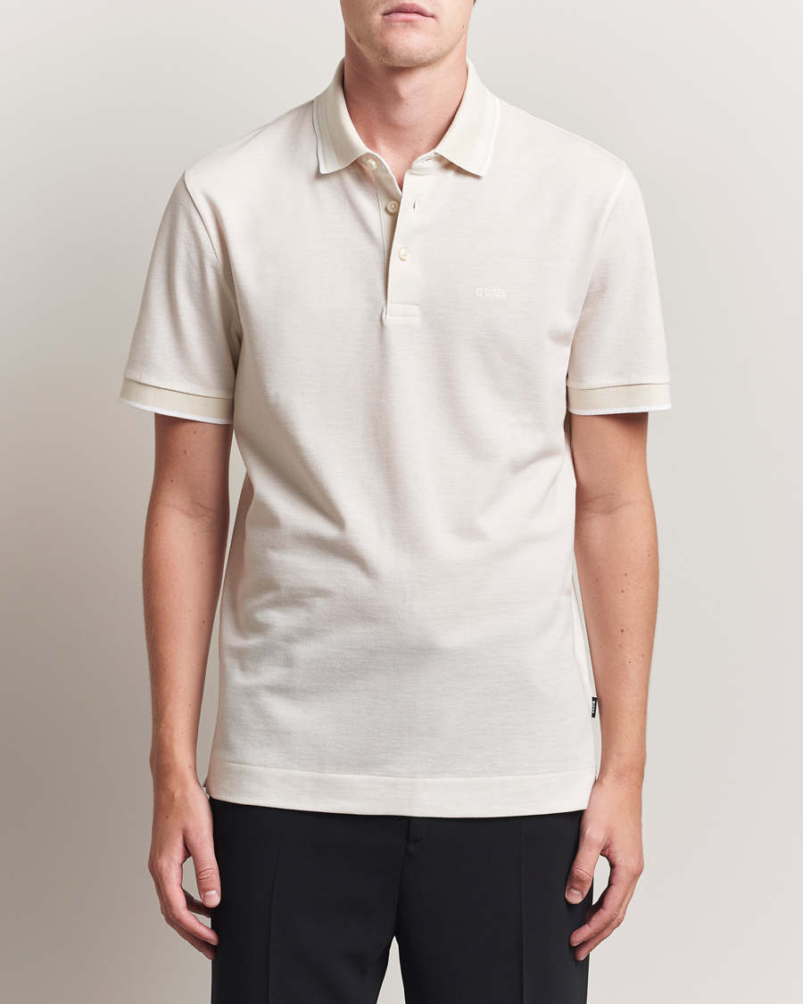 Heren | Polo's | BOSS BLACK | Prout Polo Open White