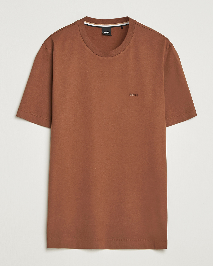 Homme | T-shirts | BOSS BLACK | Thompson Crew Neck T-Shirt Medium Brown