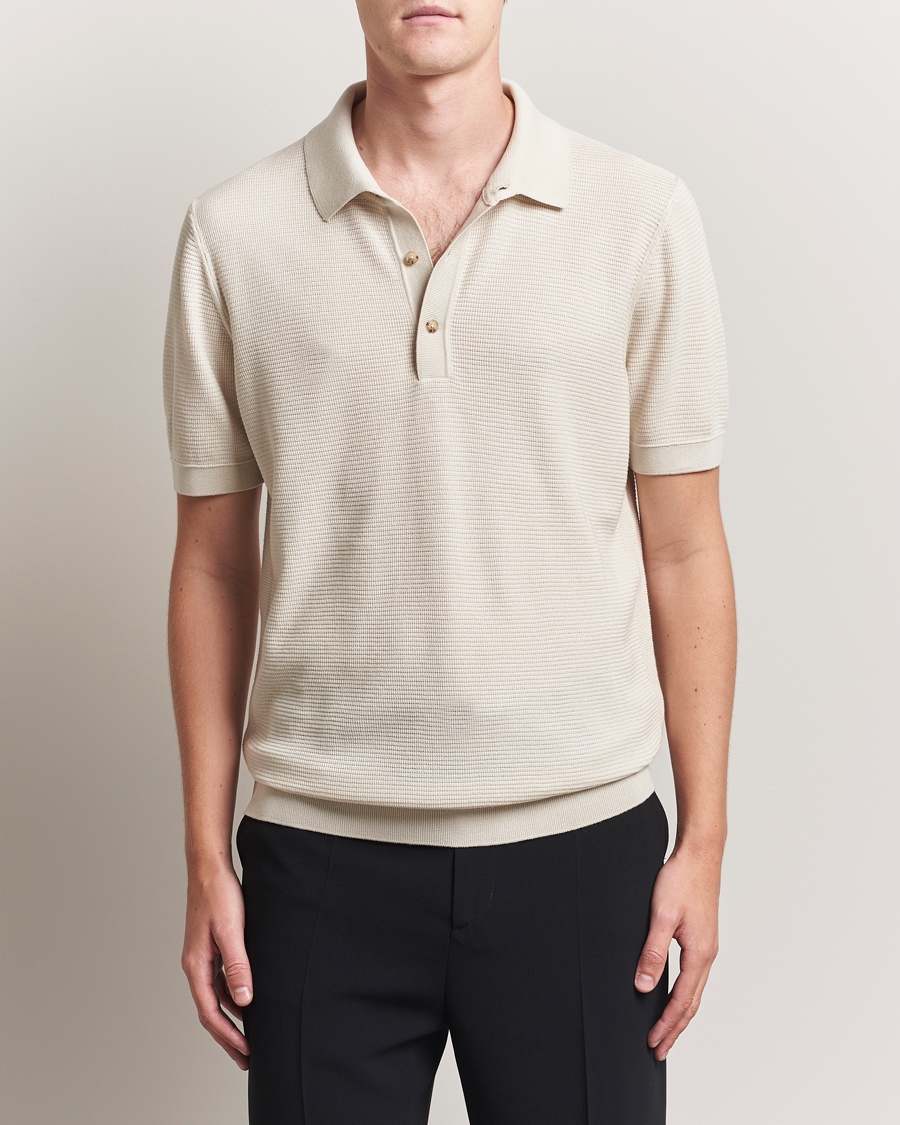 Homme | Polos | BOSS BLACK | Lanotti Knitted Polo Open White