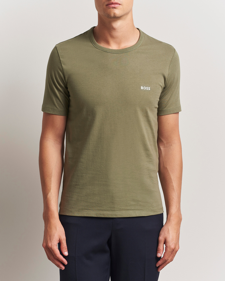 Homme | T-shirts | BOSS BLACK | 3-Pack Crew Neck T-Shirt Grey/Green/Black