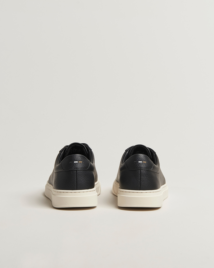 Homme | Baskets | BOSS BLACK | Kieran Grained Leather Sneaker Black