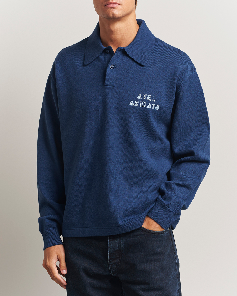 Homme | Pulls Et Tricots | Axel Arigato | Frey Wool/Cotton Knitted Polo Navy