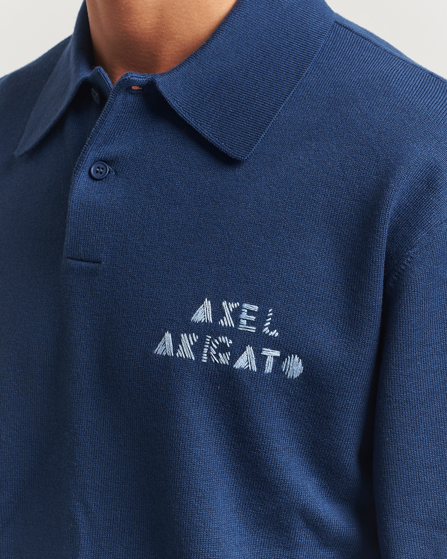 Homme | Pulls Et Tricots | Axel Arigato | Frey Wool/Cotton Knitted Polo Navy