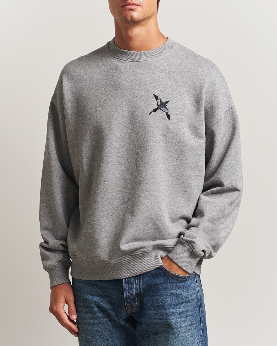 Homme | Pulls Et Tricots | Axel Arigato | Micro Bee Bird Sweatshirt Grey Melange