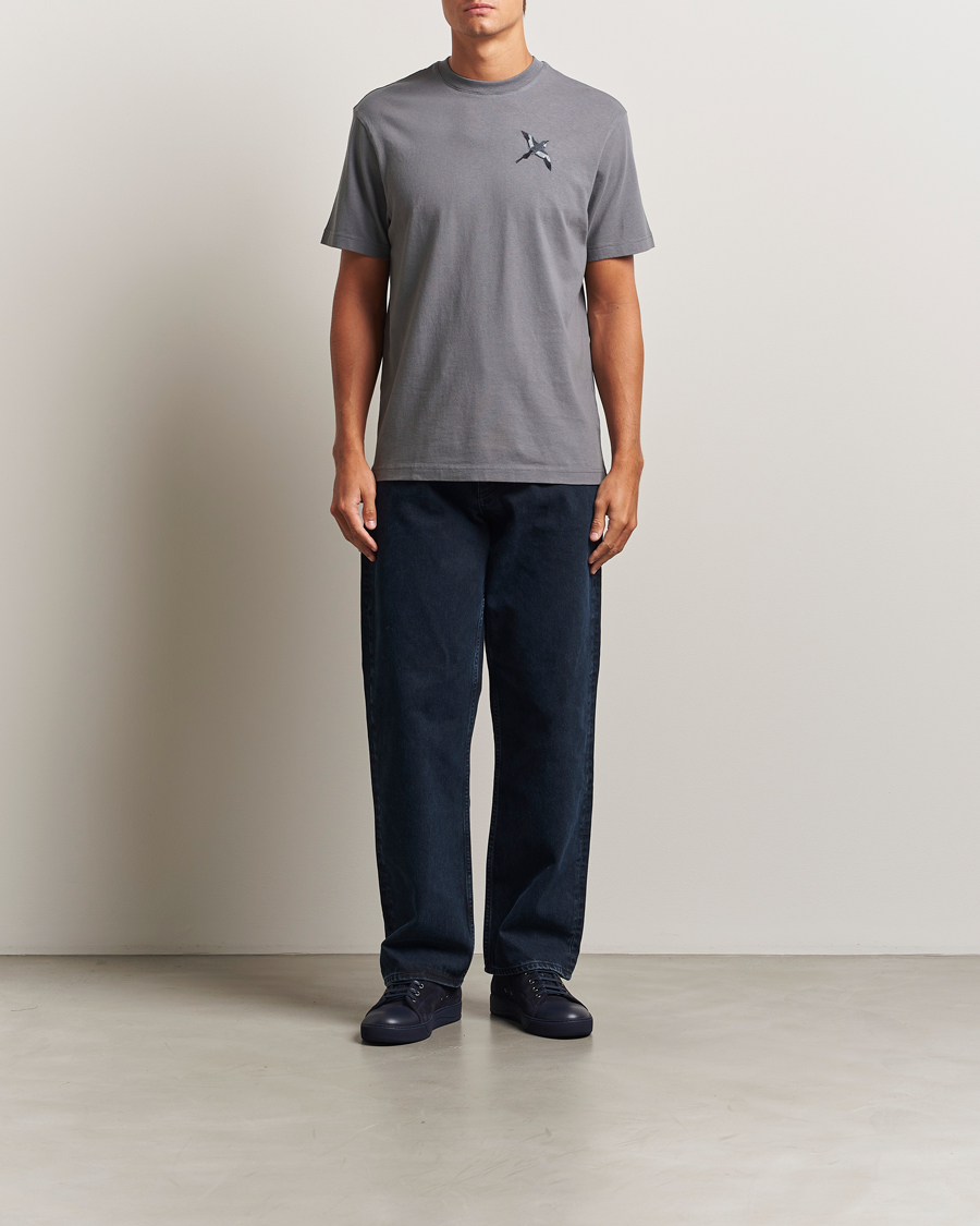 Homme | T-shirts | Axel Arigato | Micro Bee Bird T-Shirt Steel Grey