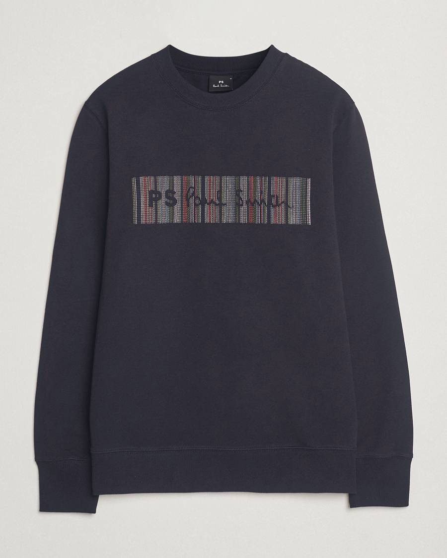 Homme | Pulls Et Tricots | PS Paul Smith | Striped Crew Neck Sweatshirt Navy