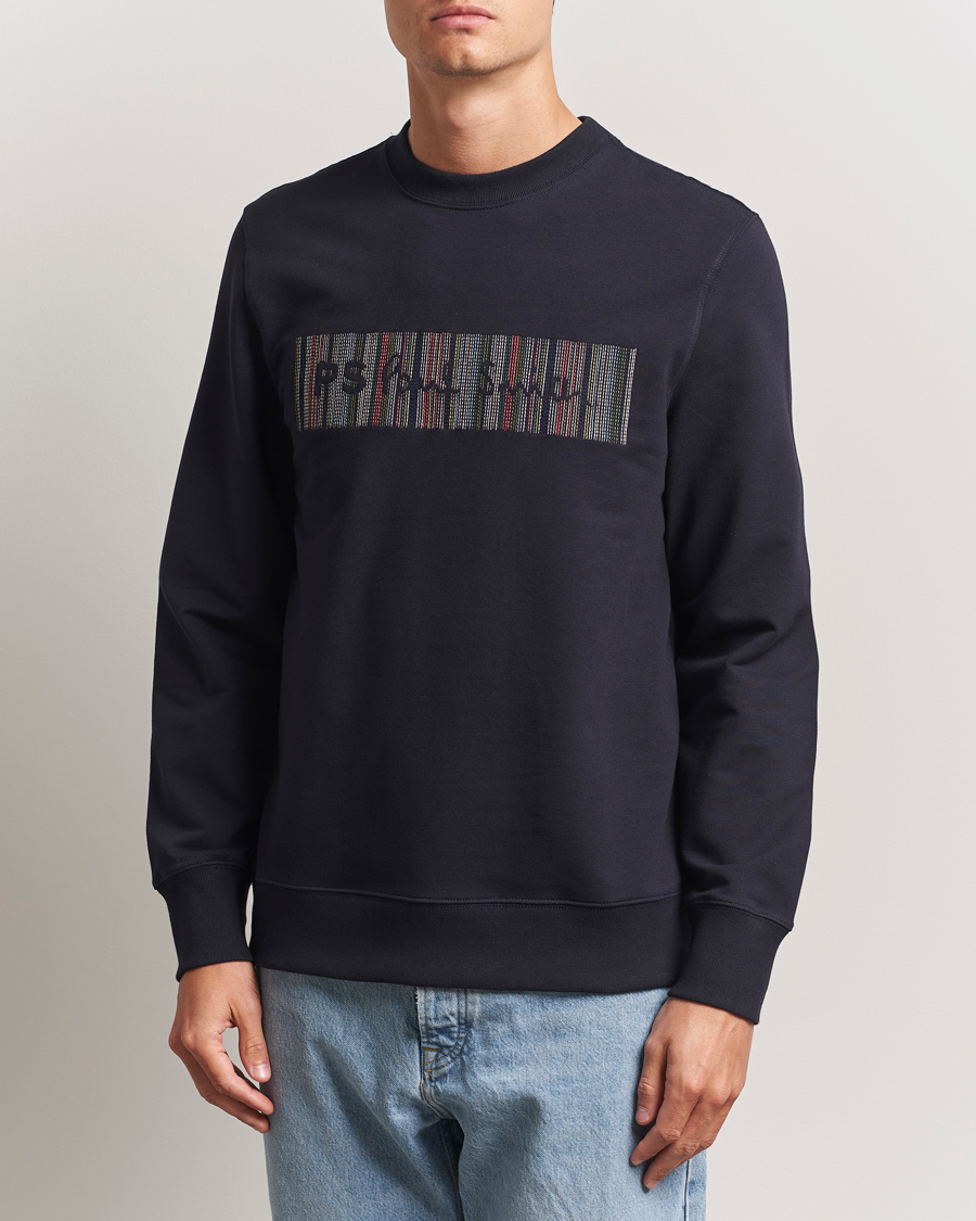 Homme | Pulls Et Tricots | PS Paul Smith | Striped Crew Neck Sweatshirt Navy
