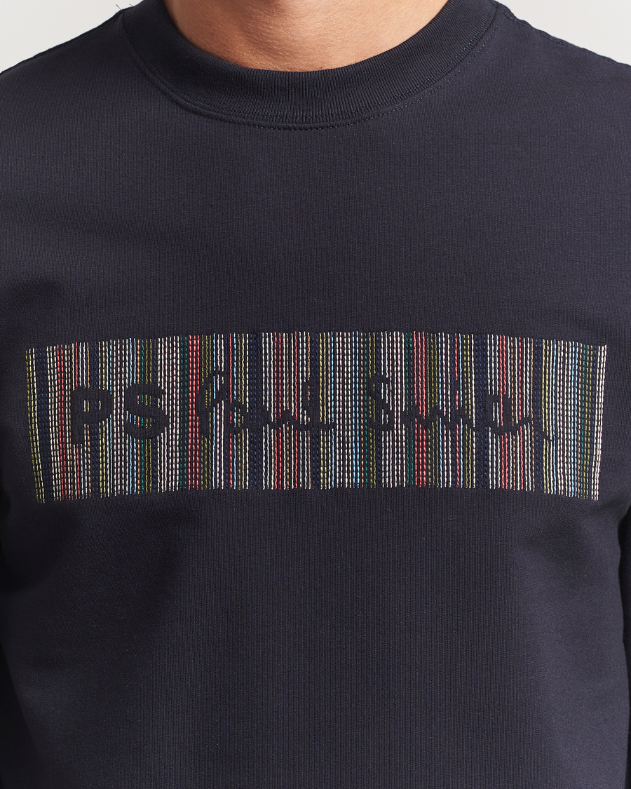 Homme | Pulls Et Tricots | PS Paul Smith | Striped Crew Neck Sweatshirt Navy