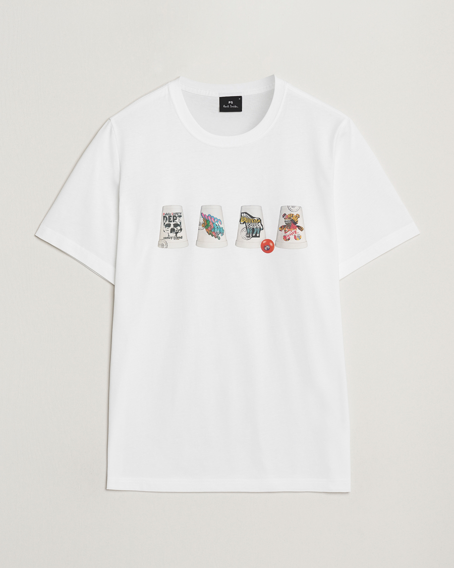 Heren | T-shirts | PS Paul Smith | Cups Crew Neck T-Shirt White