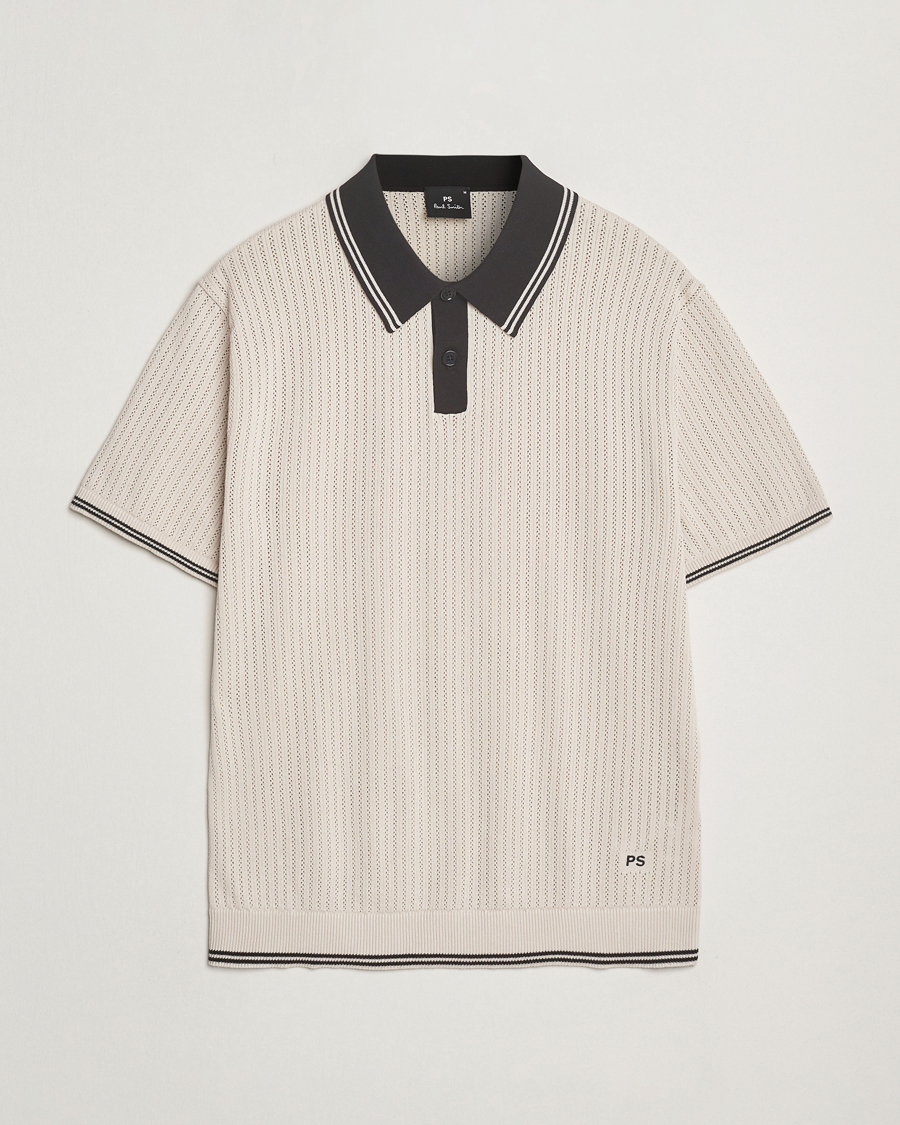 Heren | Polo's | PS Paul Smith | Knitted Polo Off White