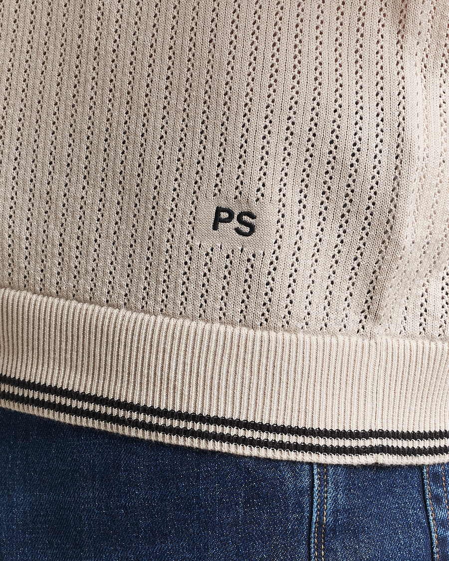 Heren | Polo's | PS Paul Smith | Knitted Polo Off White