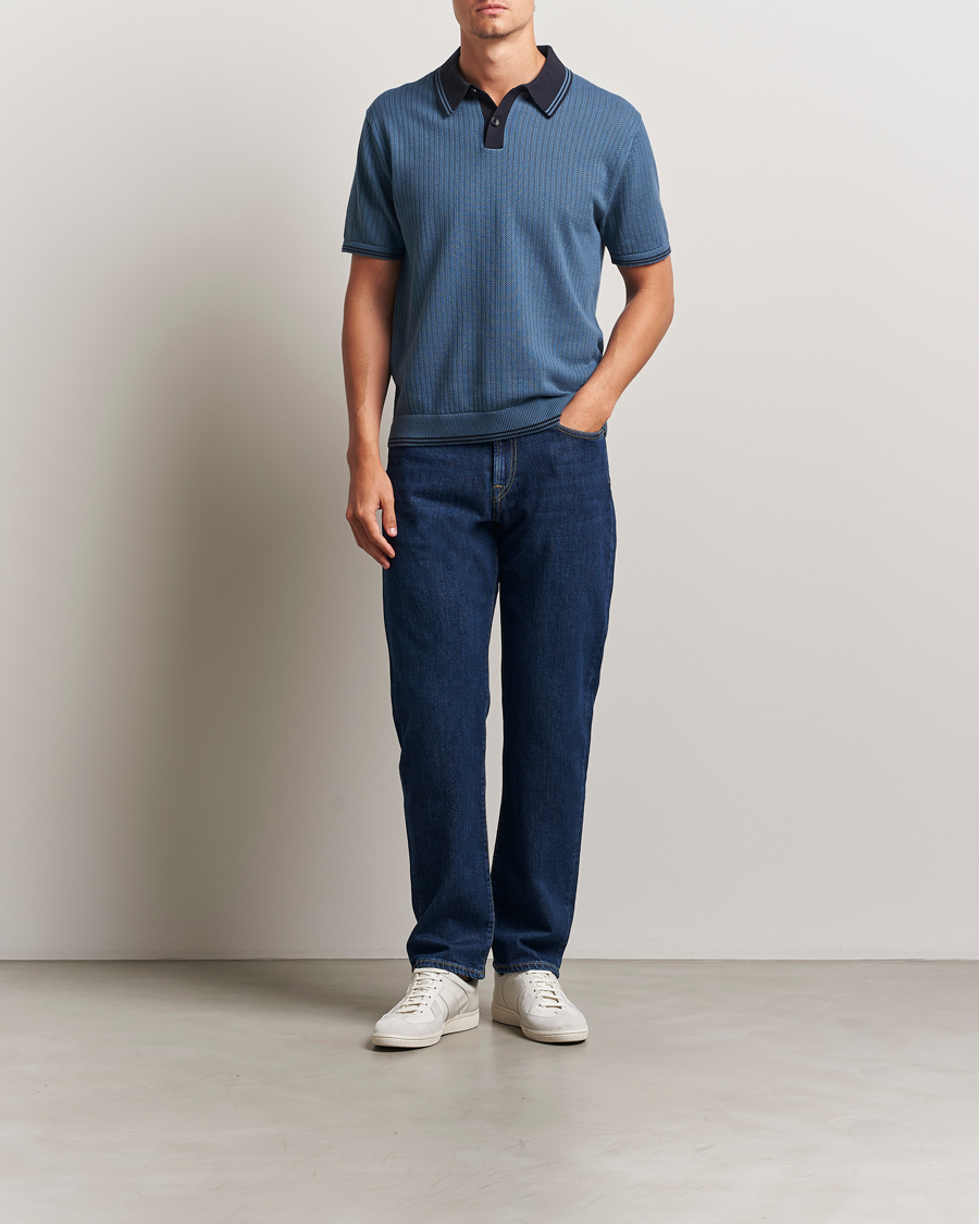 Homme | Polos | PS Paul Smith | Knitted Polo Blue