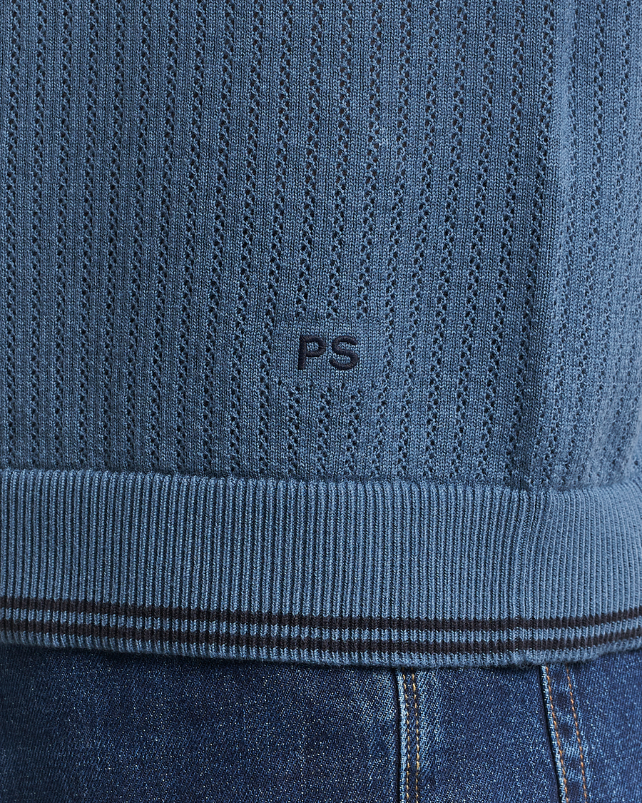 Homme | Polos | PS Paul Smith | Knitted Polo Blue