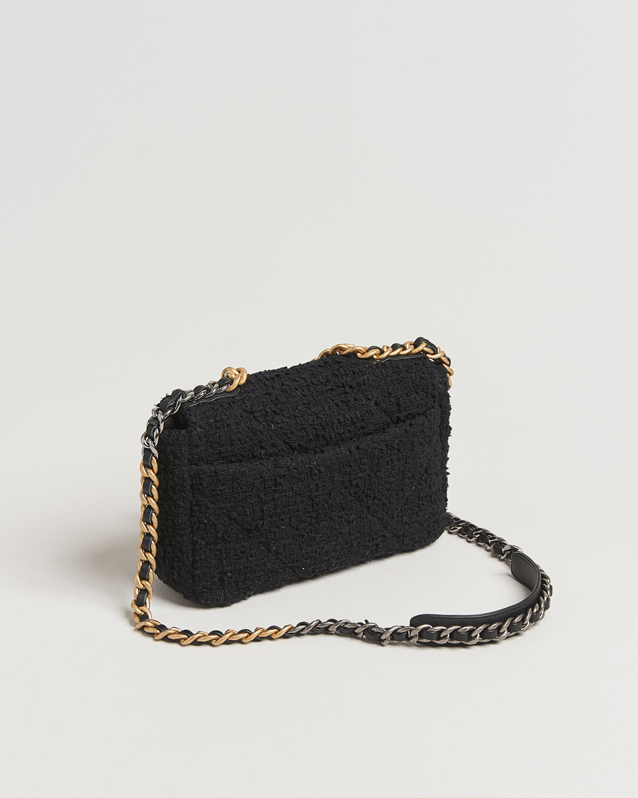 Heren | Gifts for Her | Chanel Pre-Owned | Chanel 19 Tweed Handbag Black