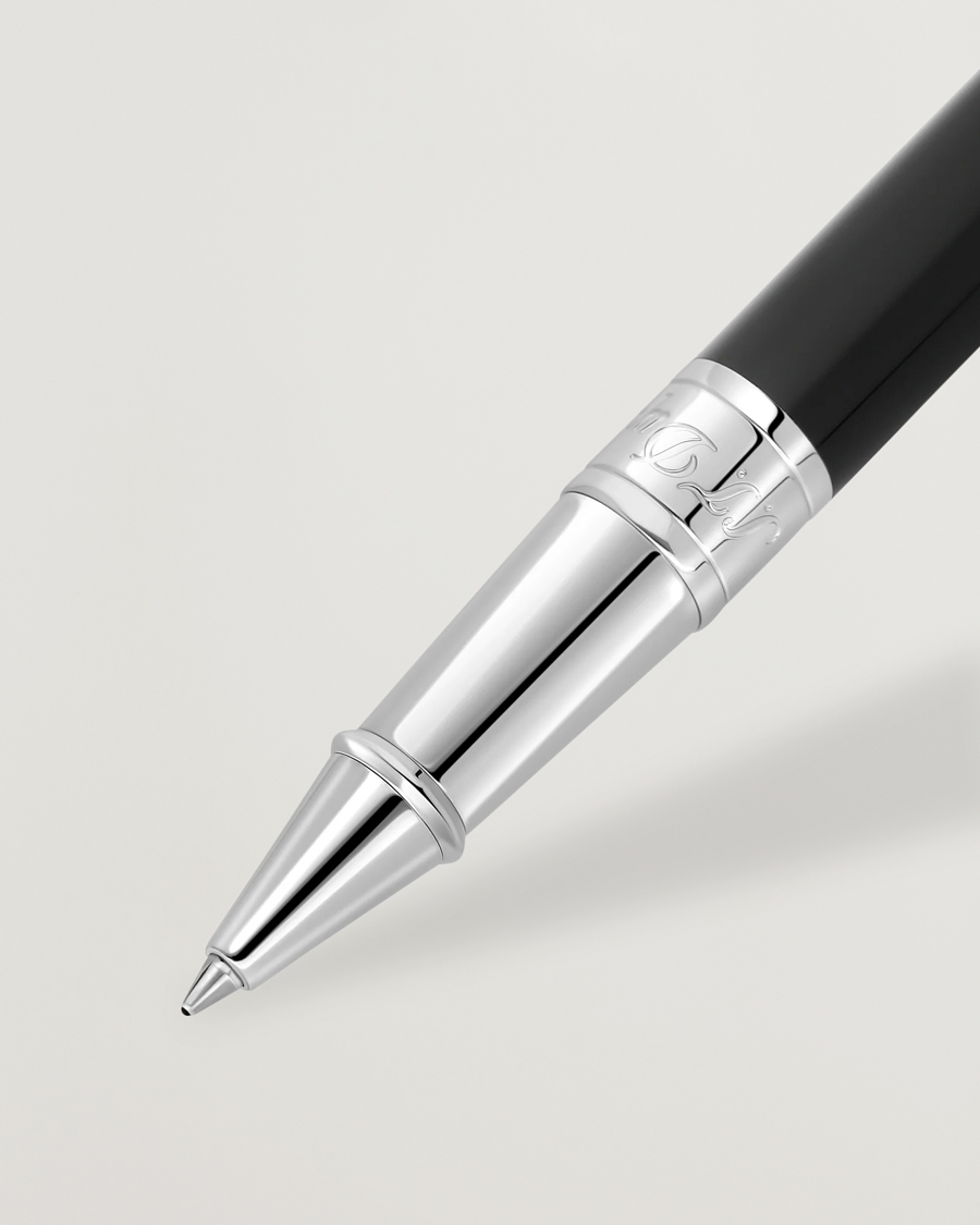 Heren | S.T. Dupont D-Initial Rollerball Pen Black/Chrome | S.T. Dupont | D-Initial Rollerball Pen Black/Chrome