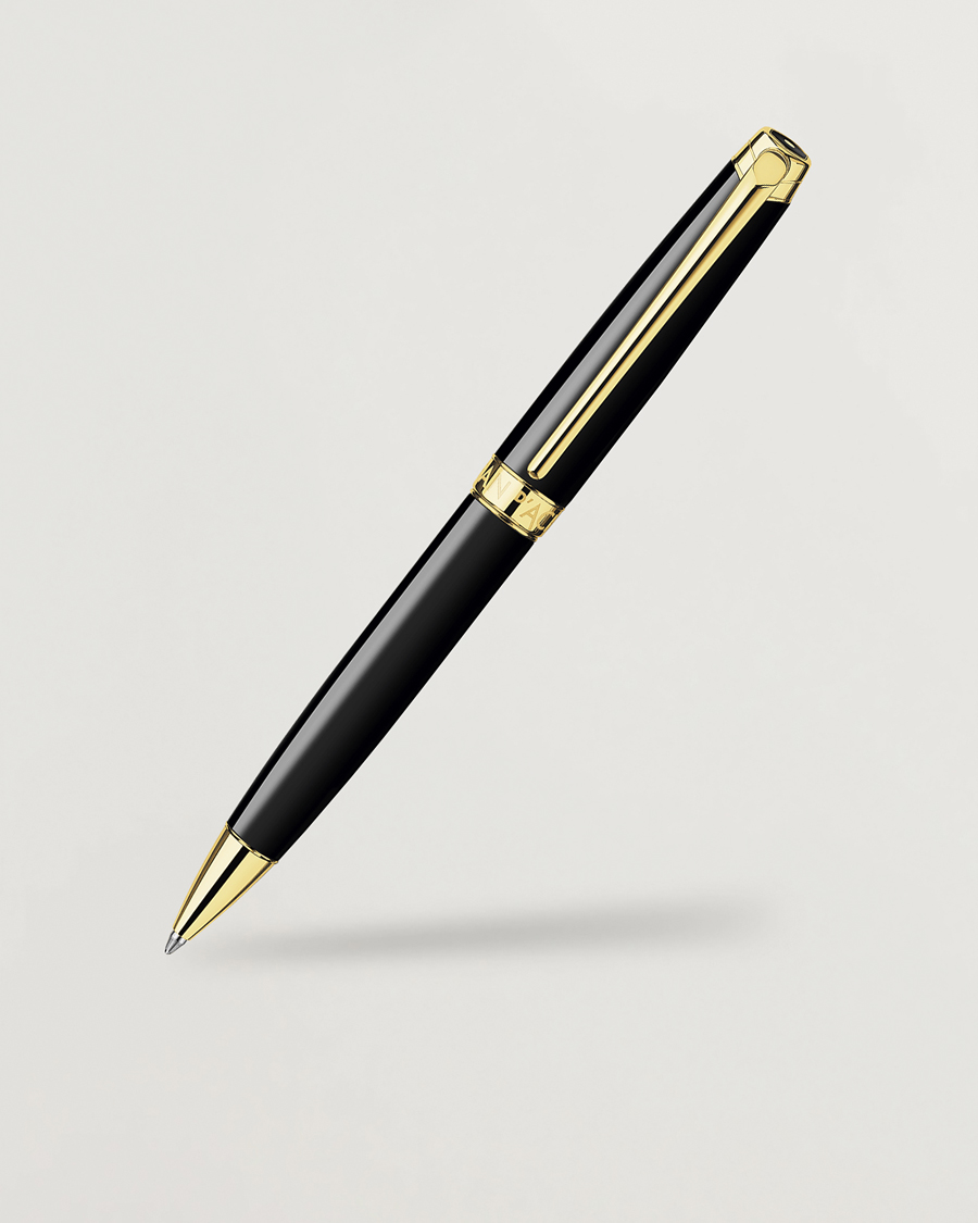 Heren | Pennen | Caran d'Ache | Caran d' Ache Léman Ballpoint Pen Ebony Black/Gold Plated