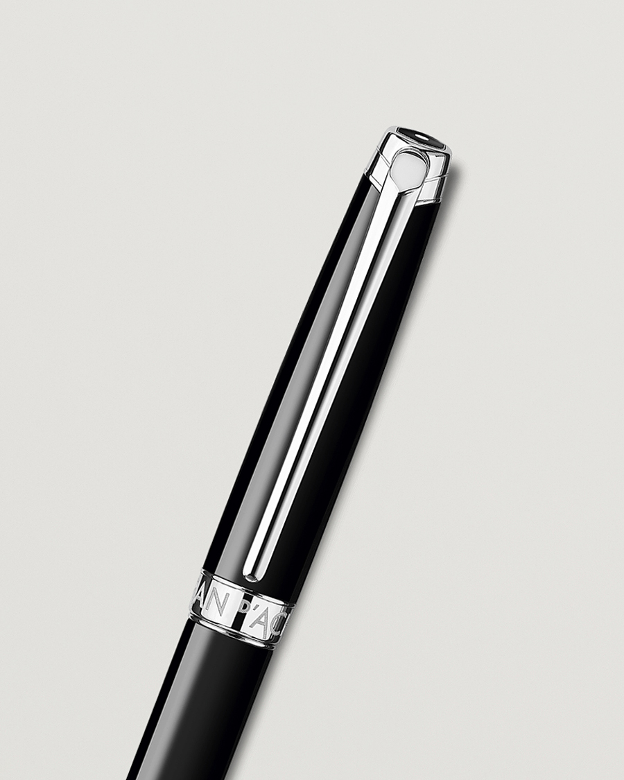 Homme | Stylos | Caran d'Ache | Caran d' Ache Léman Ballpoint Pen Ebony Black/Silver Plated
