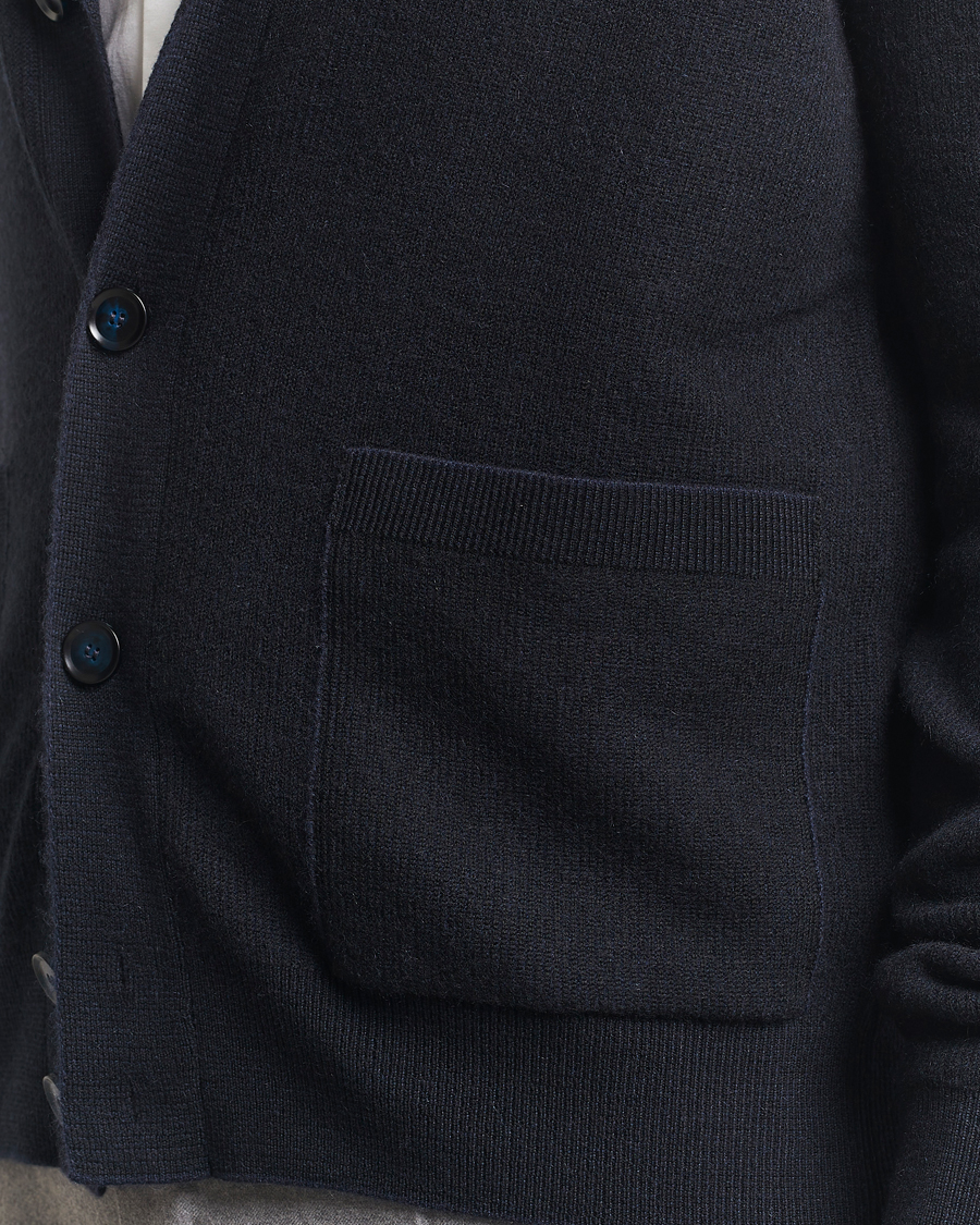 Heren | Truien | Brioni | Wool/Cashmere Rib Cardigan Navy