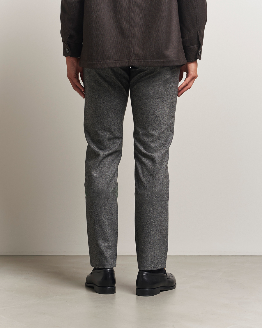 Homme | Pantalons | Brioni | 5-Pocket Flannel Pants Grey Melange
