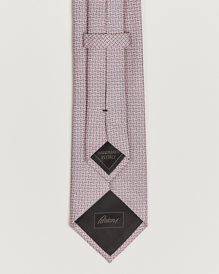 Homme | Cravates | Brioni | Printed Silk Tie Pink