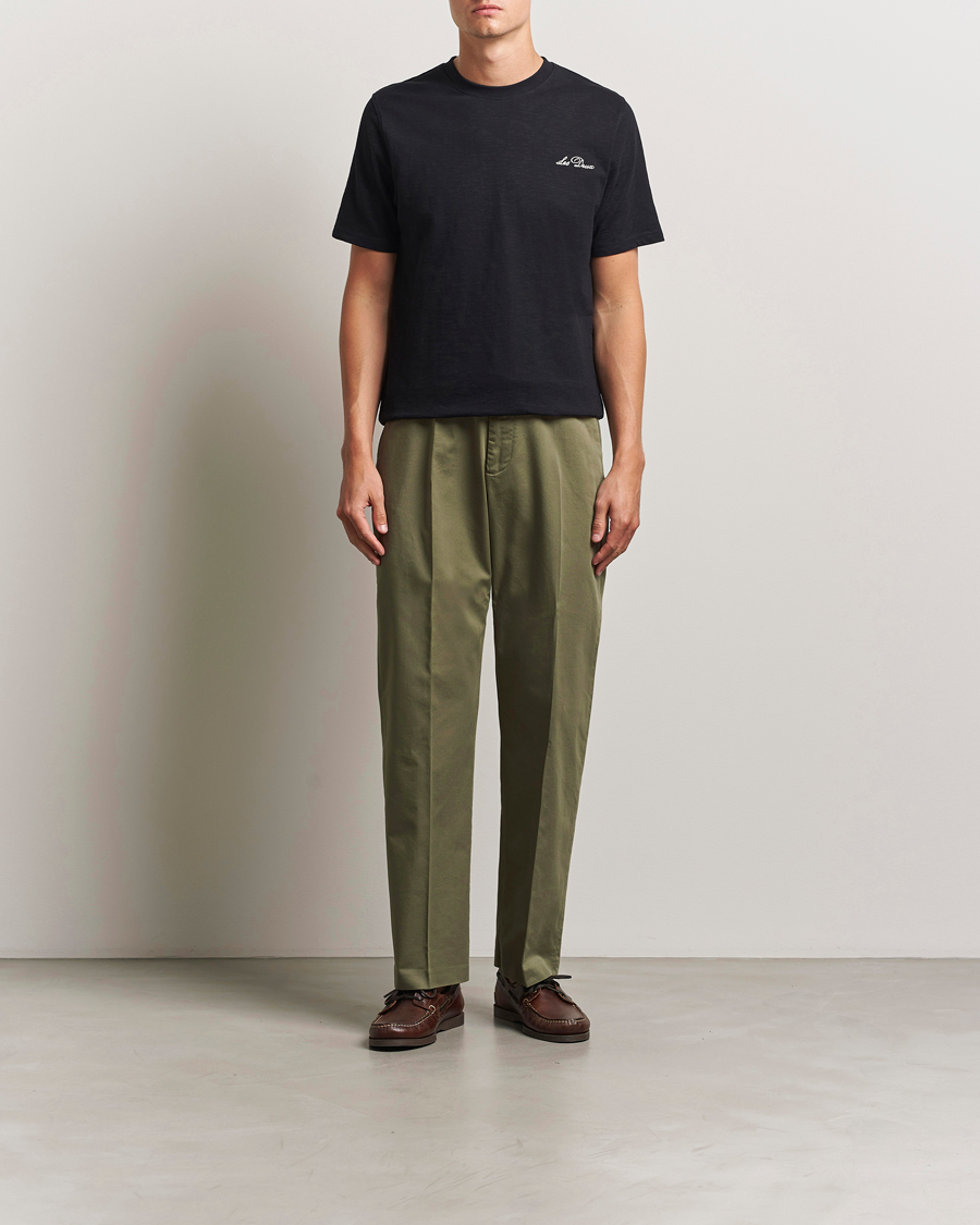 Heren | Broeken | NN07 | Paw Cotton/Lyocell Pleated Trousers Capers Green