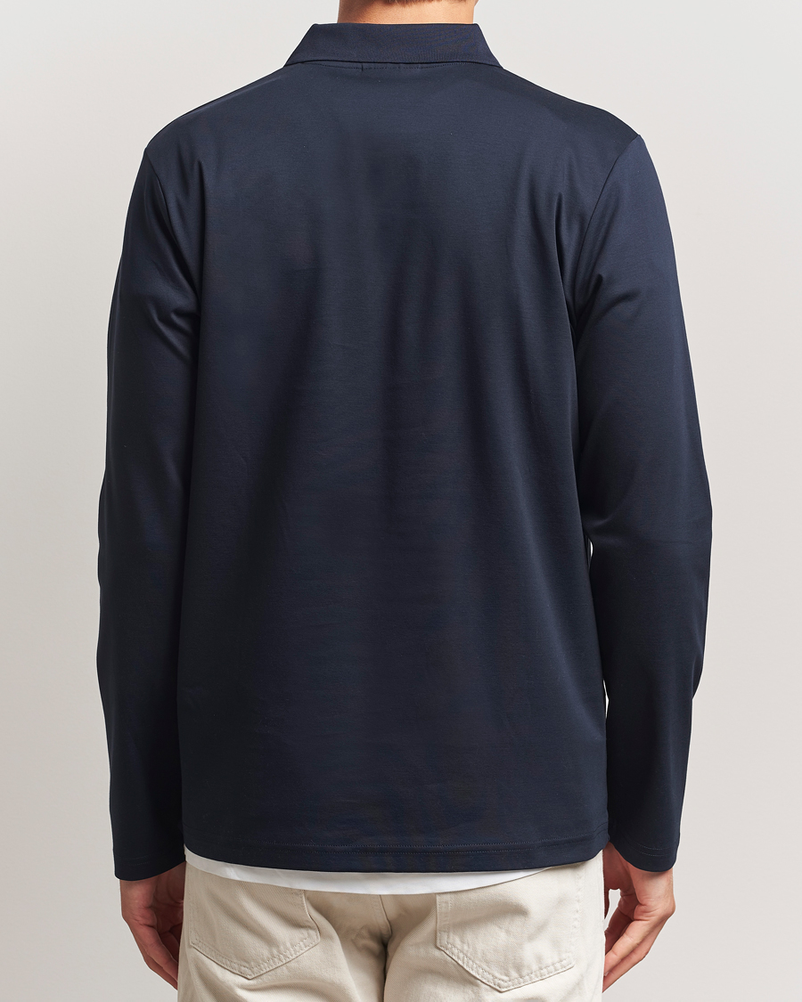 Homme | Polos | NN07 | Paul Long Sleeve Polo Navy Blue