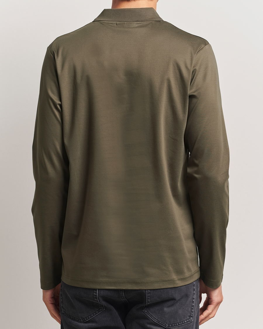 Homme | Polos | NN07 | Paul Long Sleeve Polo Capers Green