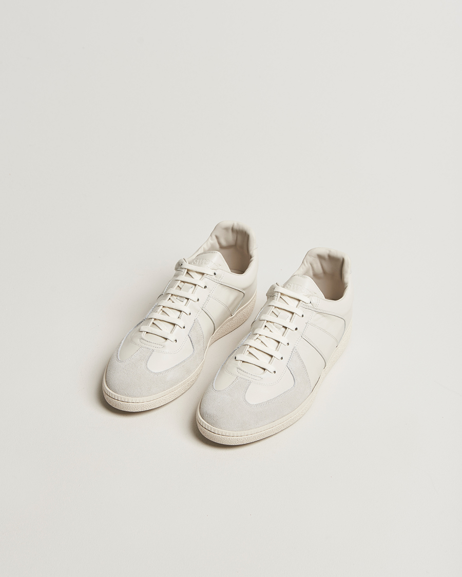 Homme | Baskets | Sweyd | Nappa/Suede Army Trainer White