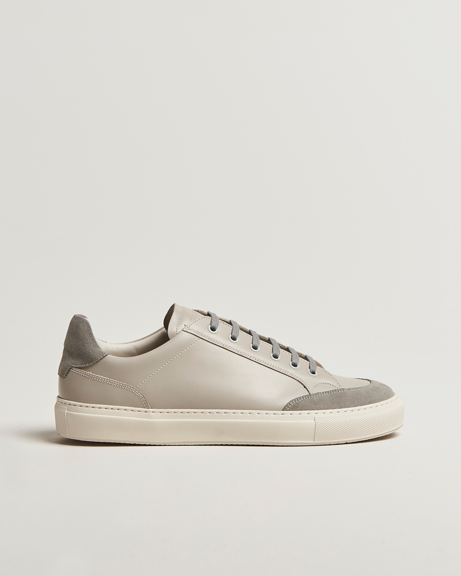Heren | Sneakers | Sweyd | Center Leather/Suede Sneakers Grey
