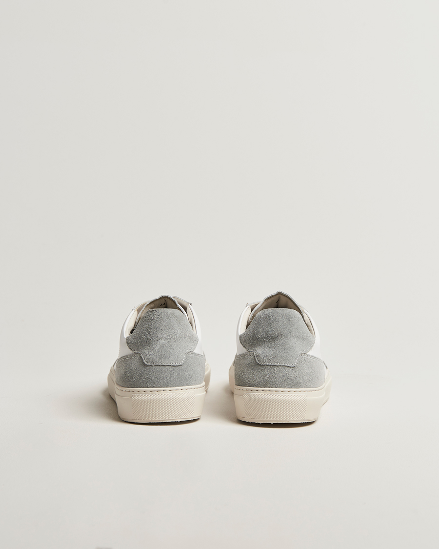 Heren | Sneakers | Sweyd | Center Leather/Suede Sneakers White