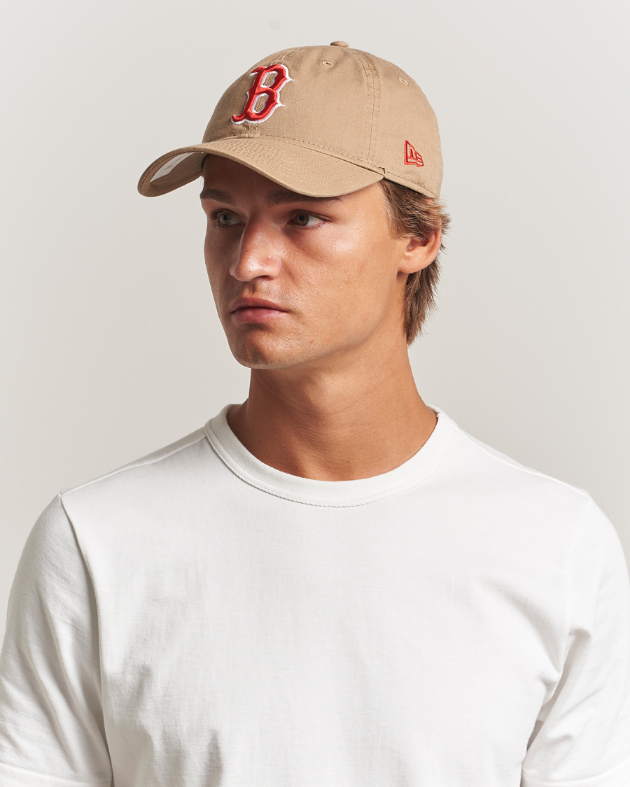 Homme | Bobs Et Casquettes | New Era | 9Twenty Washed Cotton Cap Beige Boston Red Sox