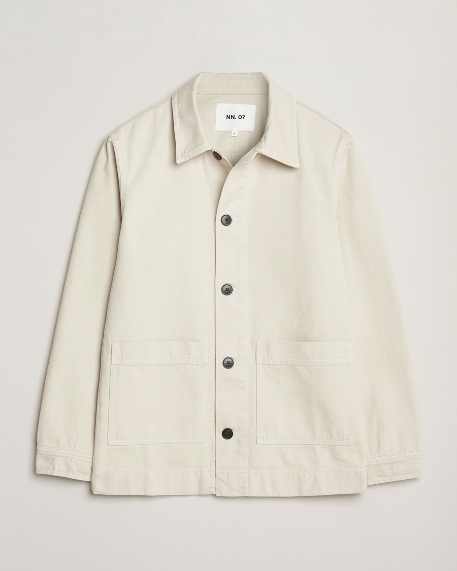 Homme | Manteaux Et Vestes | NN07 | Ollie Denim Shirt Jacket Ivory