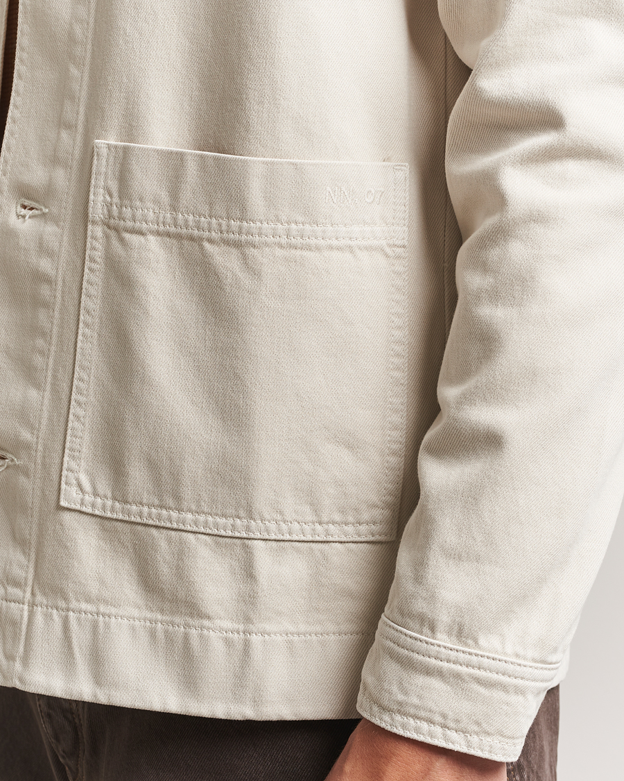 Homme | Manteaux Et Vestes | NN07 | Ollie Denim Shirt Jacket Ivory