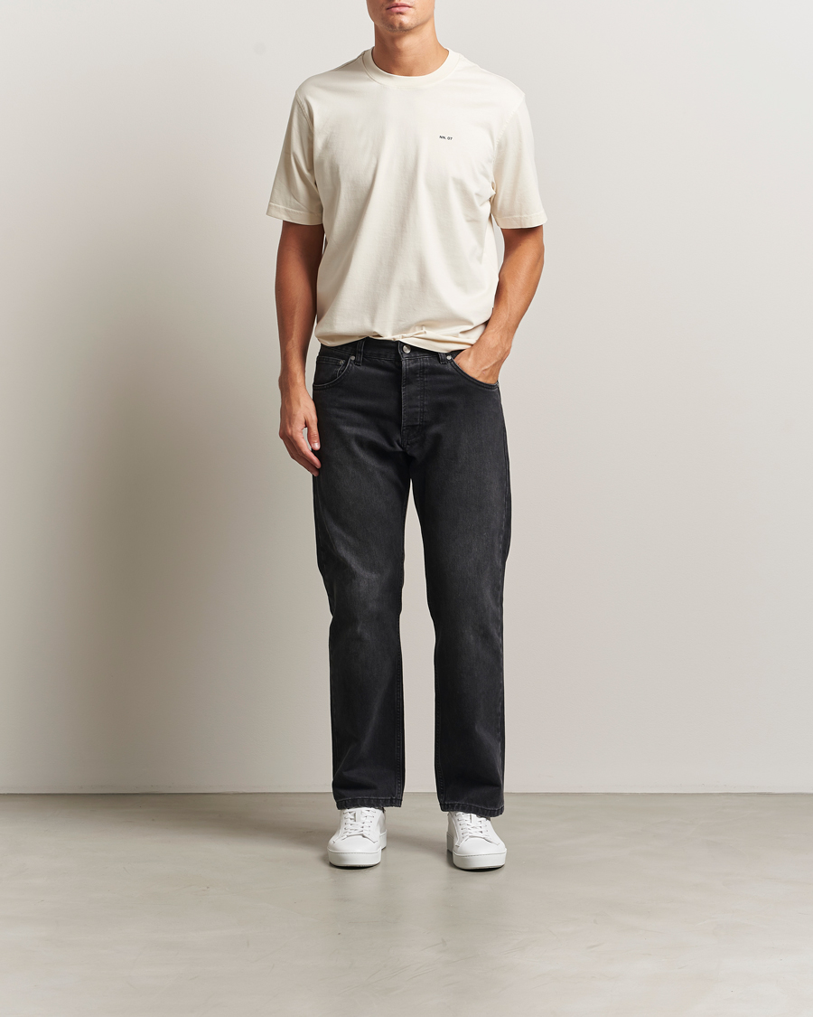 Homme | T-shirts | NN07 | Abel Logo Crew Neck T-Shirt Ivory