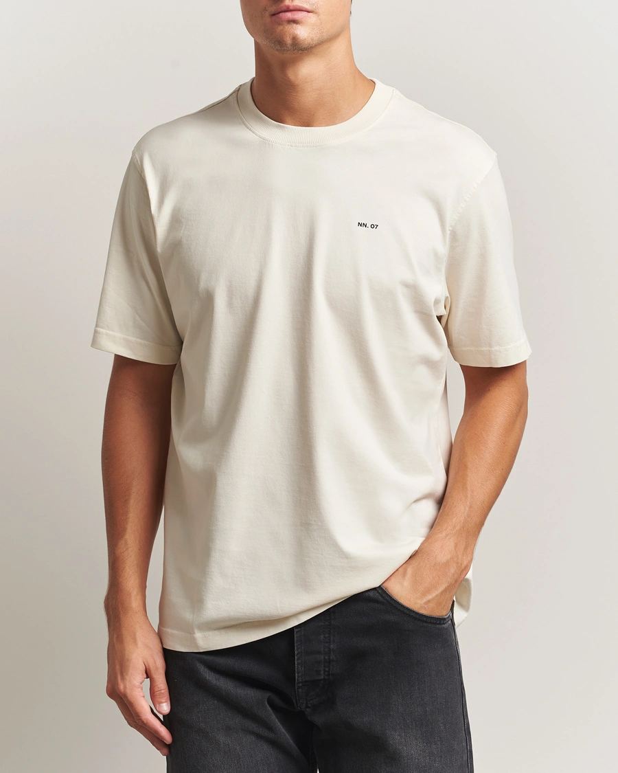 Homme | T-shirts | NN07 | Abel Logo Crew Neck T-Shirt Ivory