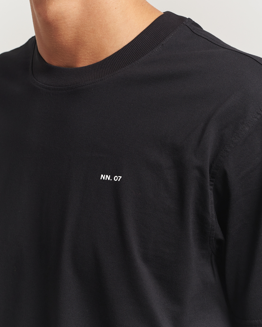 Homme | T-shirts | NN07 | Abel Logo Crew Neck T-Shirt Black