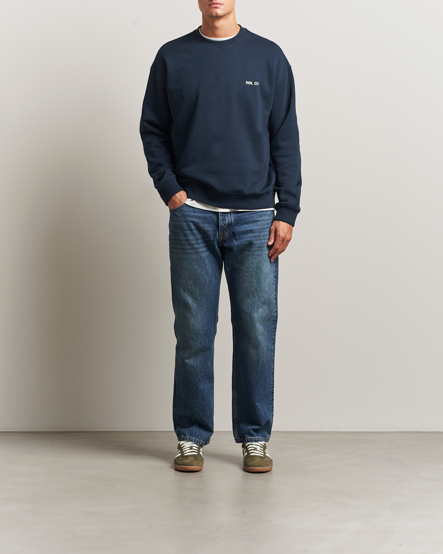 Homme | Pulls Et Tricots | NN07 | Dagon Crew Neck Sweatshirt Navy