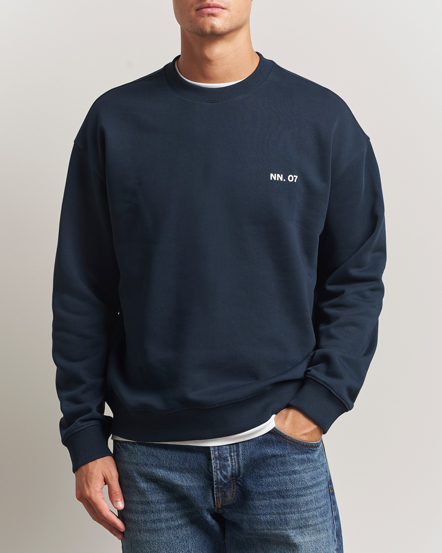 Homme | Pulls Et Tricots | NN07 | Dagon Crew Neck Sweatshirt Navy