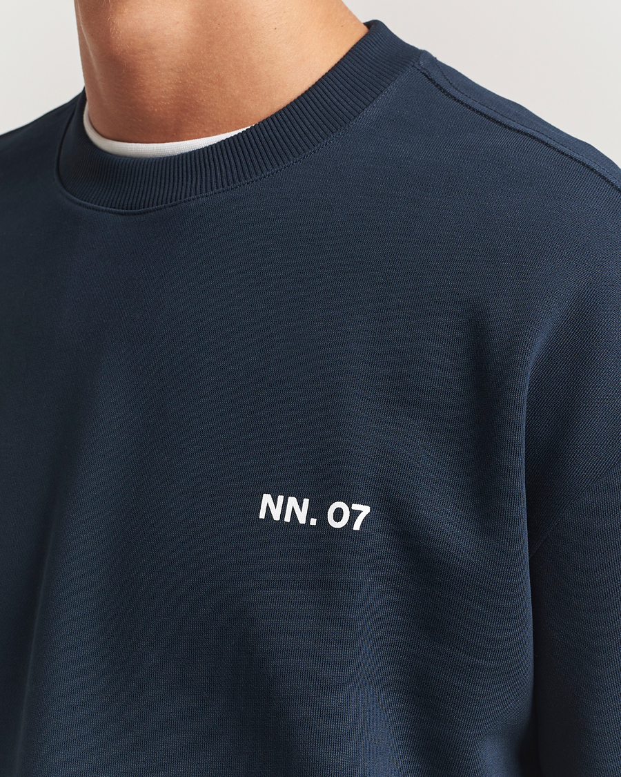 Homme | Pulls Et Tricots | NN07 | Dagon Crew Neck Sweatshirt Navy