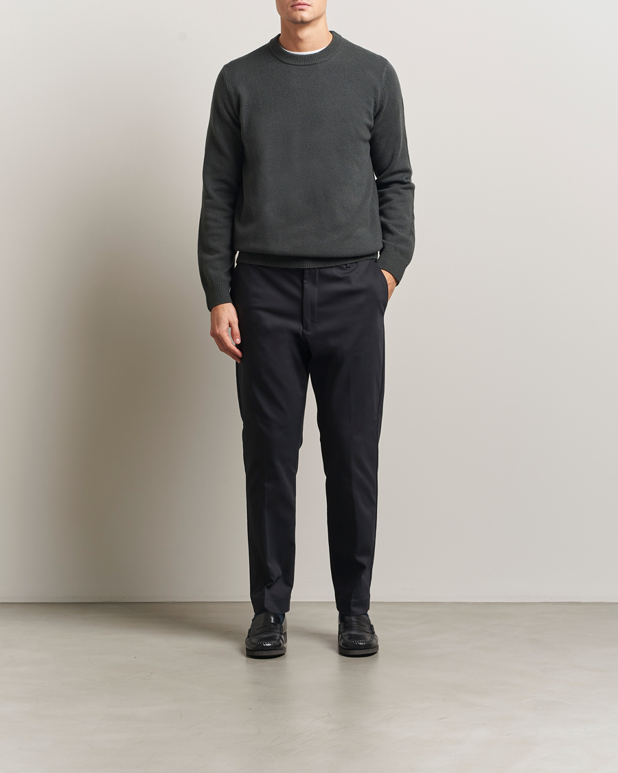 Homme | Pantalons | NN07 | Baker Cotton Drawstring Trousers Navy