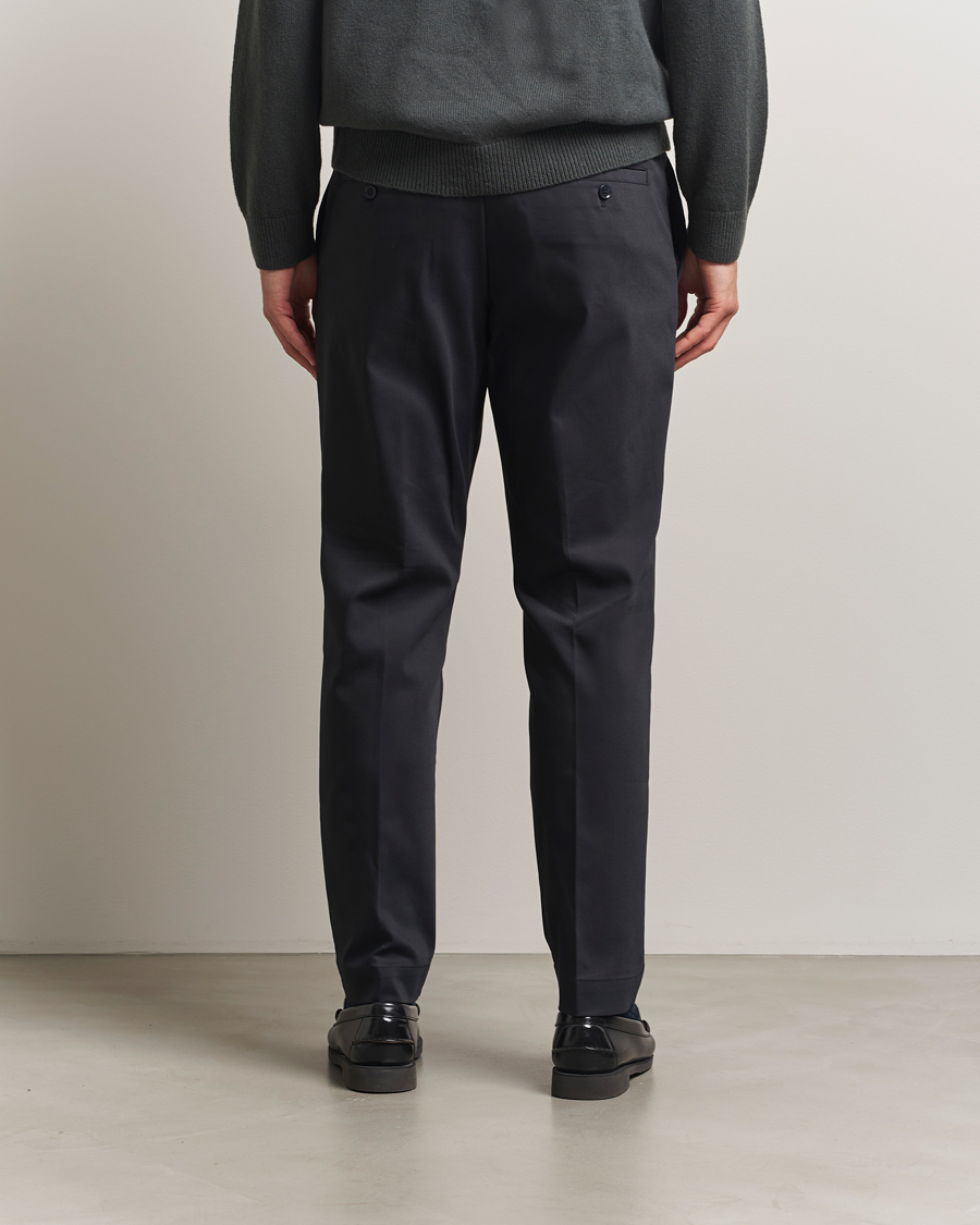 Homme | Pantalons | NN07 | Baker Cotton Drawstring Trousers Navy