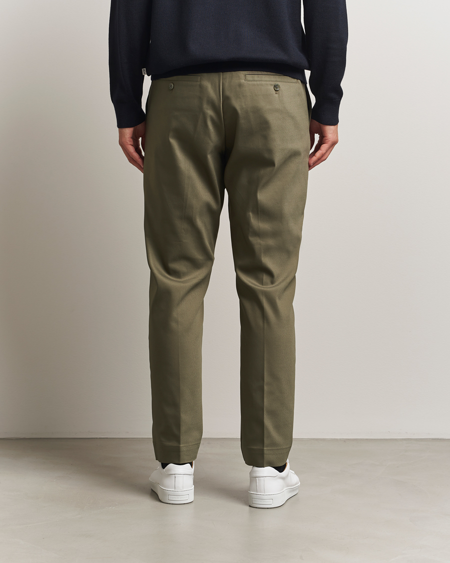 Homme | Pantalons | NN07 | Baker Cotton Drawstring Trousers Capers Green
