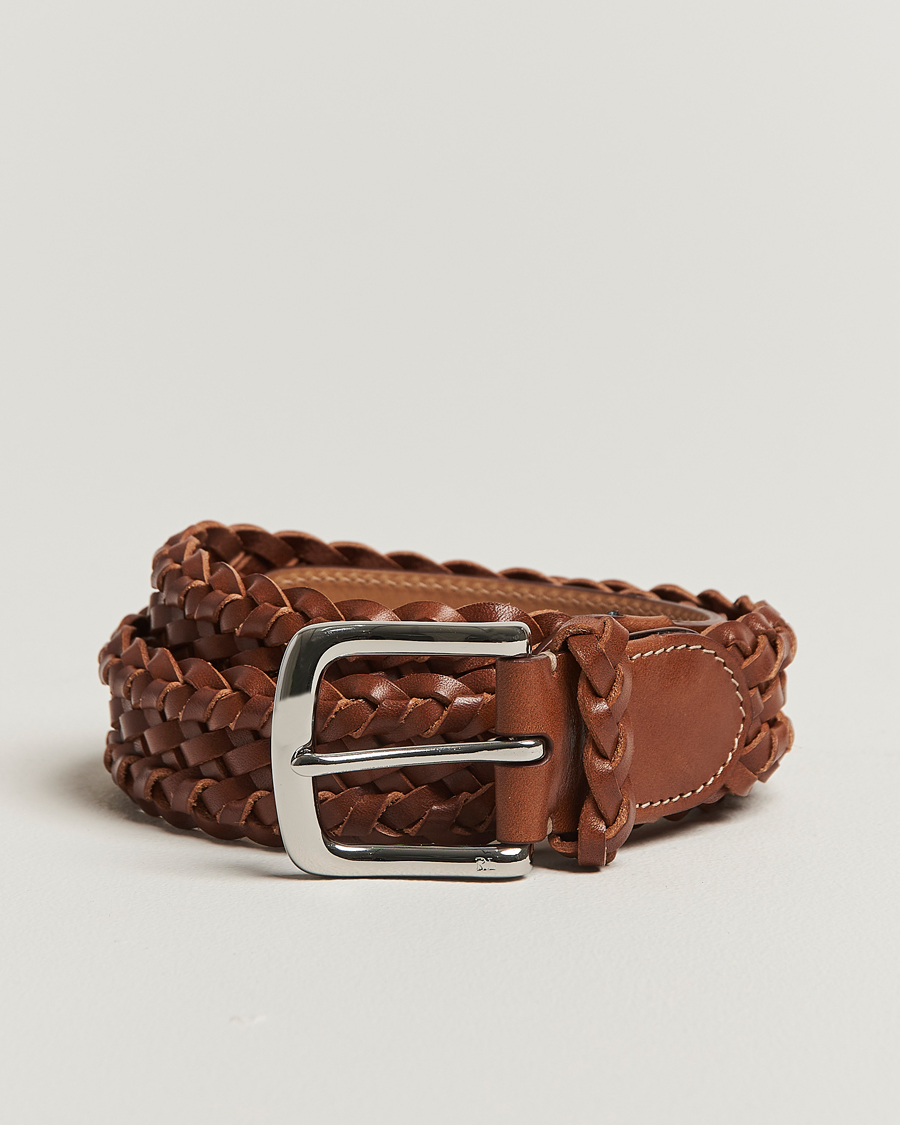 Homme | Ceintures | Ralph Lauren Purple Label | Braided Belt Dark Brown